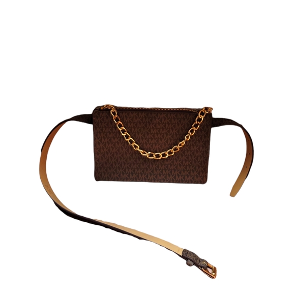 Brand New Michael Kors Brown Fanny Pack, Size Small, - Picture 5 of 6